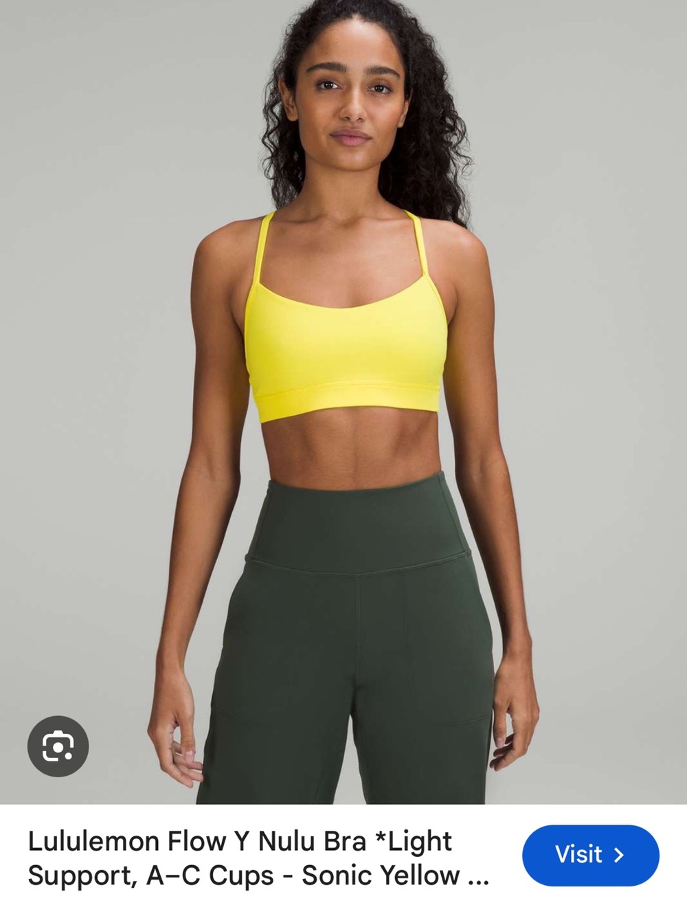 lululemon athletica Nulu Flow Y Bra - Sonic Yellow